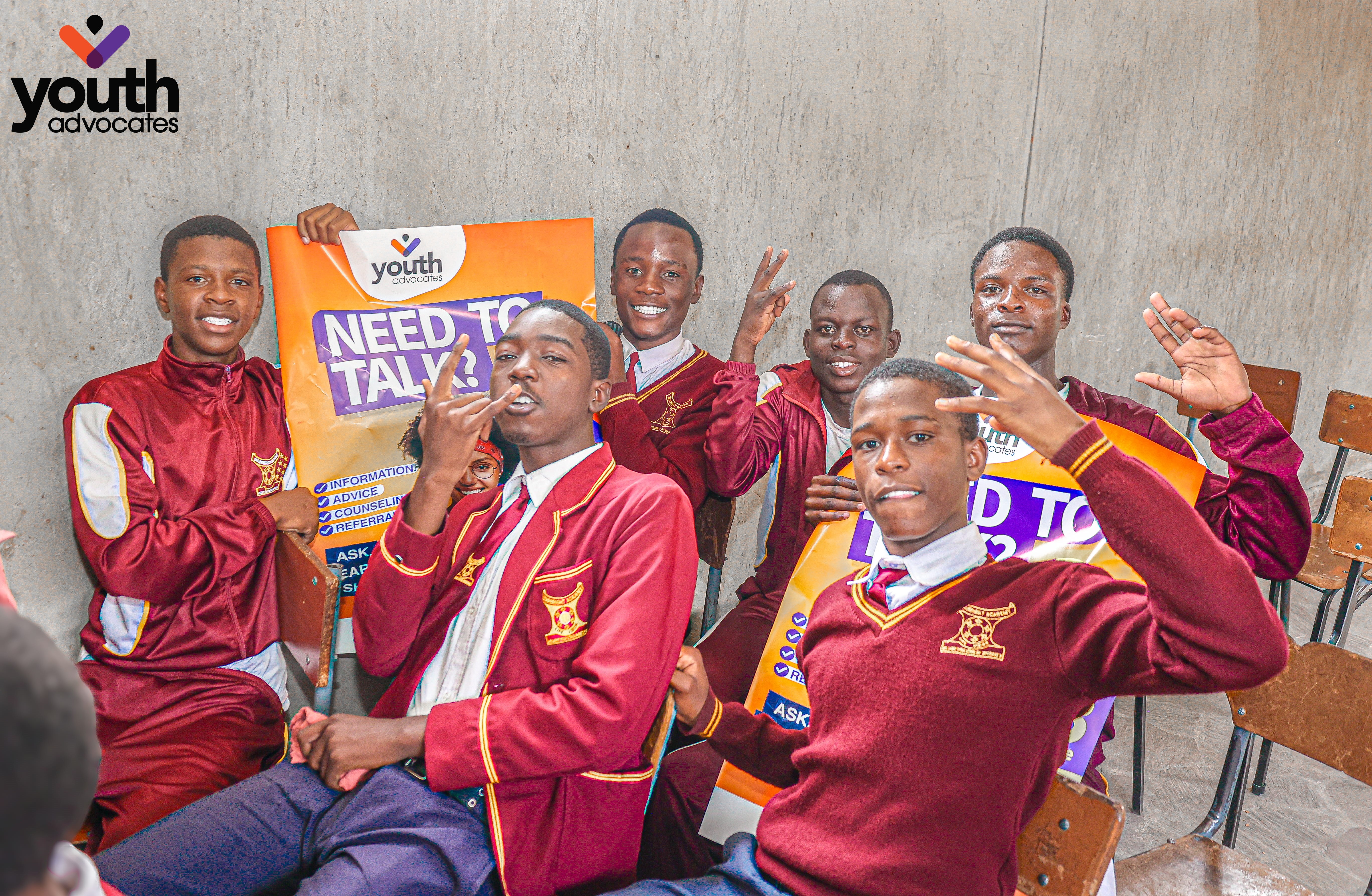 Young people at a YAZ school outreach session